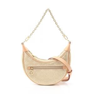 Louis Vuitton Loop Shoulder Bag Canvas Leather Monogram Jacquard Gold